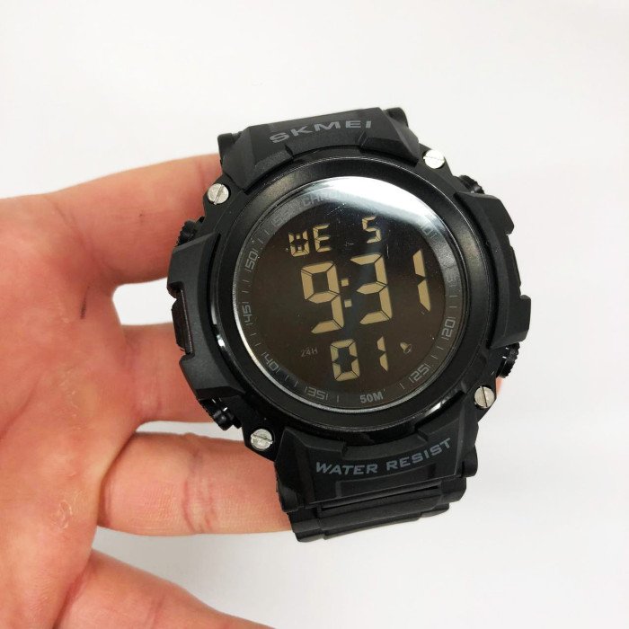 Годинник наручний чоловічий SKMEI 1886BKBK BLACK-BLACK, модний чоловічий годинник, годинник наручний чоловічий. Колір: чорний