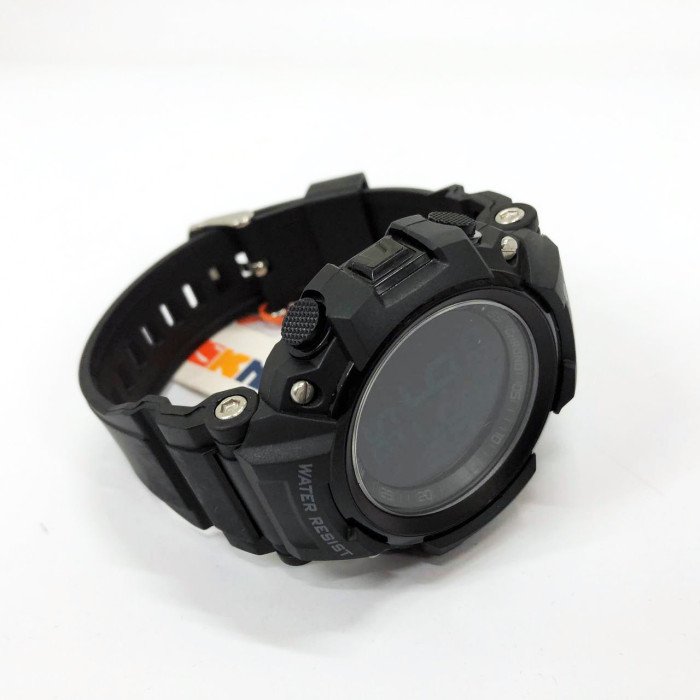 Годинник наручний чоловічий SKMEI 1886BKBK BLACK-BLACK, модний чоловічий годинник, годинник наручний чоловічий. Колір: чорний