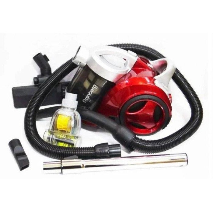 Хороший циклонний пилосос для дому з контейнером Rainberg RB-655 TB колбовий без мішка для сухого прибирання