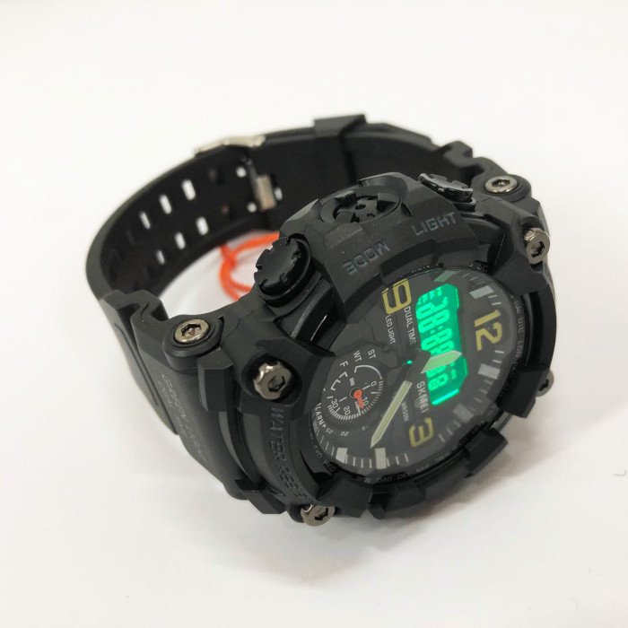 Годинник наручний чоловічий SKMEI 1965BK BLACK, армійський годинник протиударний. Колір: чорний