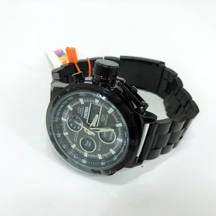 Годинник наручний чоловічий SKMEI 1515BK BLACK, годинник наручний електронний тактичний. Колір: чорний