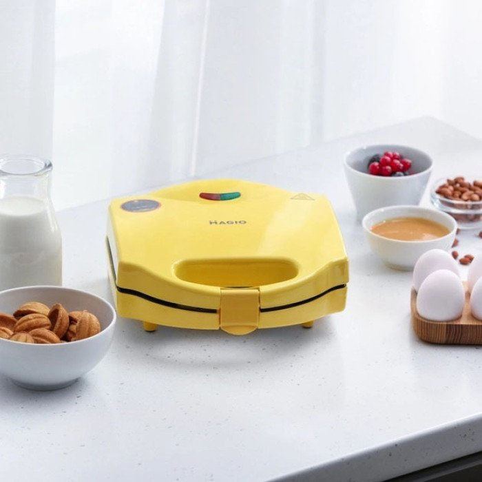 Вафельниця-Горішниця MAGIO МG-391, 750 Вт, якісна побутова вафельниця, електровафельниця