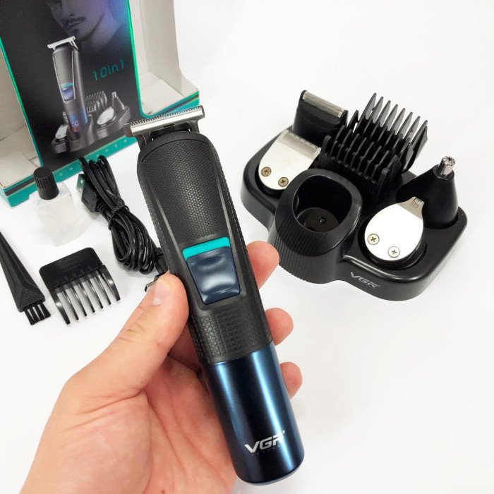 Машинка для стрижки волосся VGR V-108 тример машинка для стрижки 10 в 1, Професійна електробритва