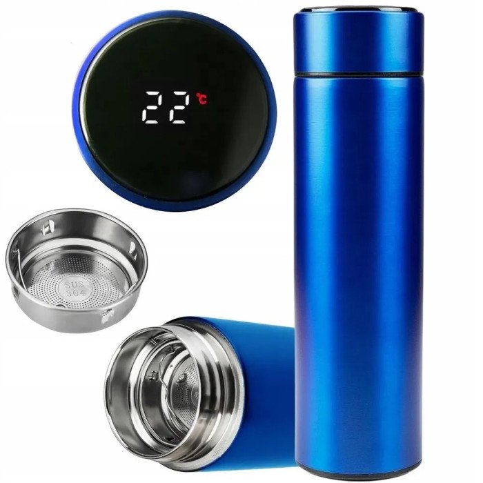 Термос із показником температури, Розумний термос з екраном, Смарт термос із індикатором температури