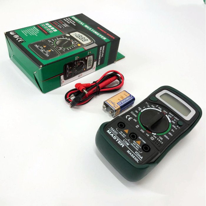 Мультиметр універсальний цифровий тестер Mastech MAS830L, професійний тестер, для дому