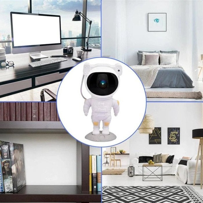 Проектор галактики лазерний астронавт, Космічний проектор, Дитячий нічник проектор космонавт