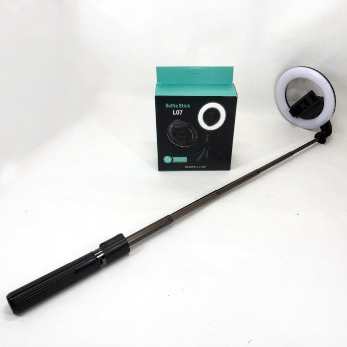 Монопод з кільцевою лампою 16 см (трипод, c bluetooth) L07