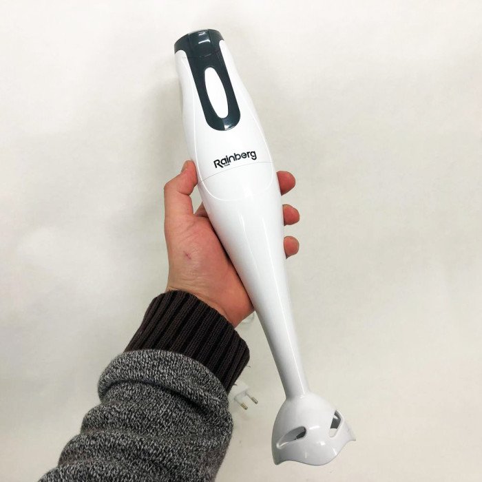 Блендер занурювальний Rainberg RB-621 побутовий блендер з чашею 500W