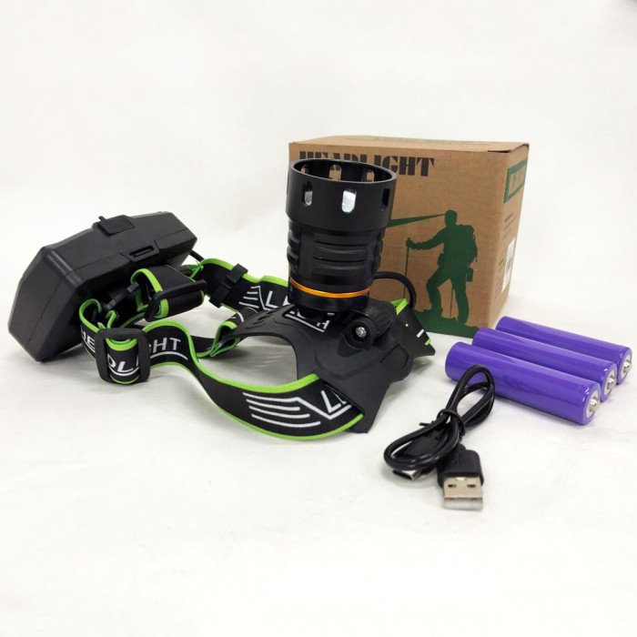 Супер потужний ліхтар налобний Police BL-A14-3-P90 MICRO USB, потужний налобний ліхтар для риболовлі наголовний