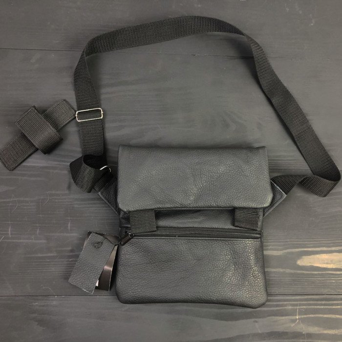 Набір 2В1. Шкіряна сумка з кобурою + ліхтарик професійний POLICE BL-X71-P50