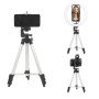 Штатив для телефону та фотоапарата Tripod 3110 PRO портативний трипод 0,35-1.02м висота. Колір: срібний