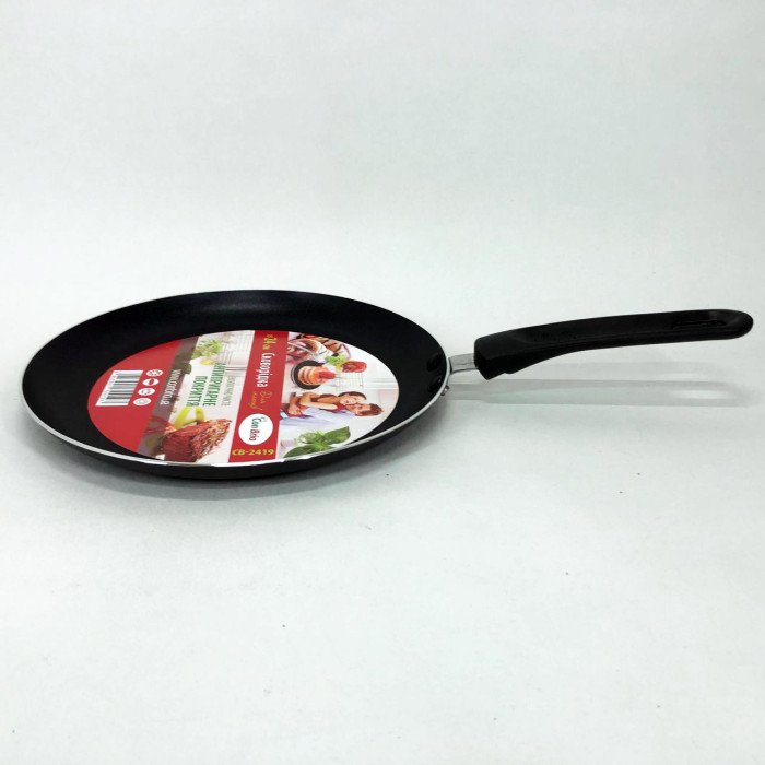 Сковорода для млинців Con Brio CB-2419 з антипригарним покриттям Xylan plus 24 см, якісна сковорода