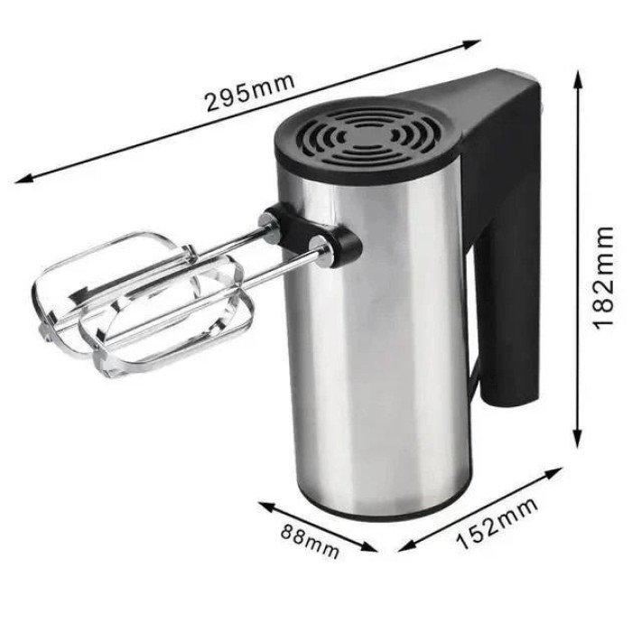 Міксер ручний DOMOTEC R6690 універсальний 5 швидкостей 600 W, Міксер блендер ручний