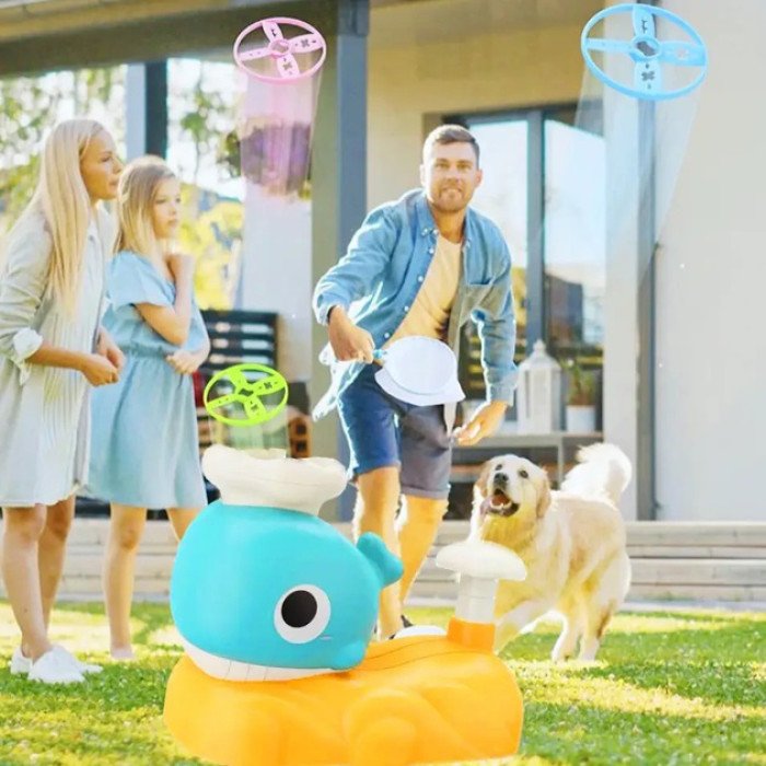 Інтерактивна дитяча іграшка літаюча тарілка фрісбі Small Whale