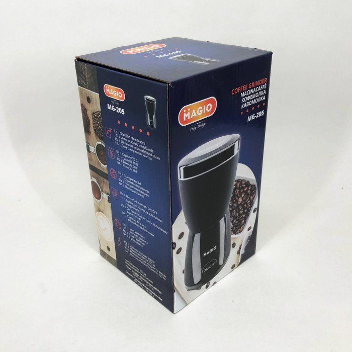 Кавомолка MAGIO MG-205 200 Вт, Кавомолка побутова електрична, Портативна кавомолка, Подрібнювач кави