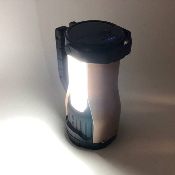 Ліхтар кемпінговий переносний із сонячною панеллю T96-LED-COB(white+red) power bank, похідний ліхтар