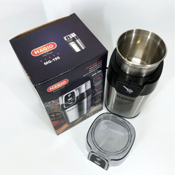 Мультималка кавомолка MAGIO MG-195, електрична кавомолка подрібнювач, кавомолка потужна