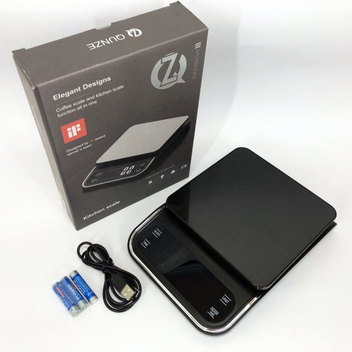 Ваги кухонні X-1, 5кг (0,1г), 3xAAA/USB, електронні ваги для зважування продуктів, кулінарні ваги