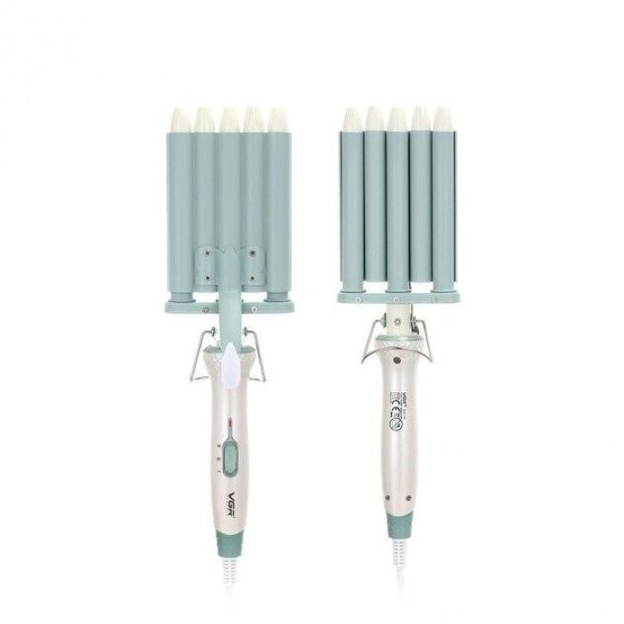 Плойка хвиля для волосся VGR V-597 п'ять хвиль діаметр 16 мм з керамічним покриттям для кучеряшок та локонів