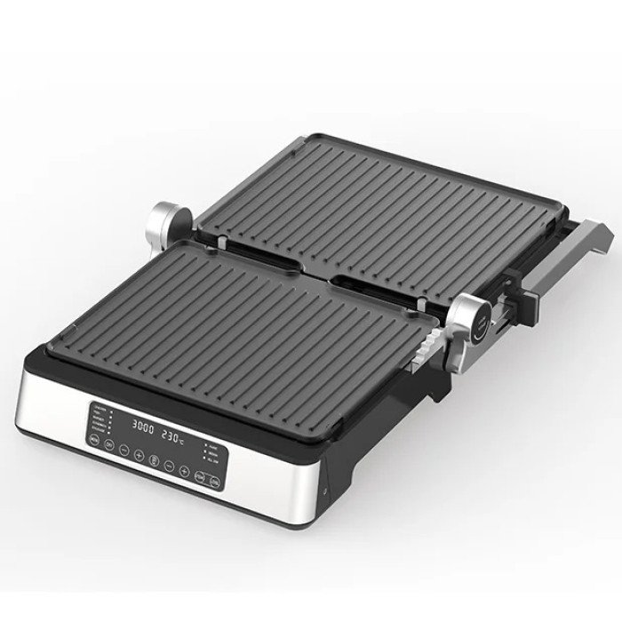 Гриль-барбекю електричний Magio MG-356, Настільний гриль для гамбургерів Притискна електробутербродниця