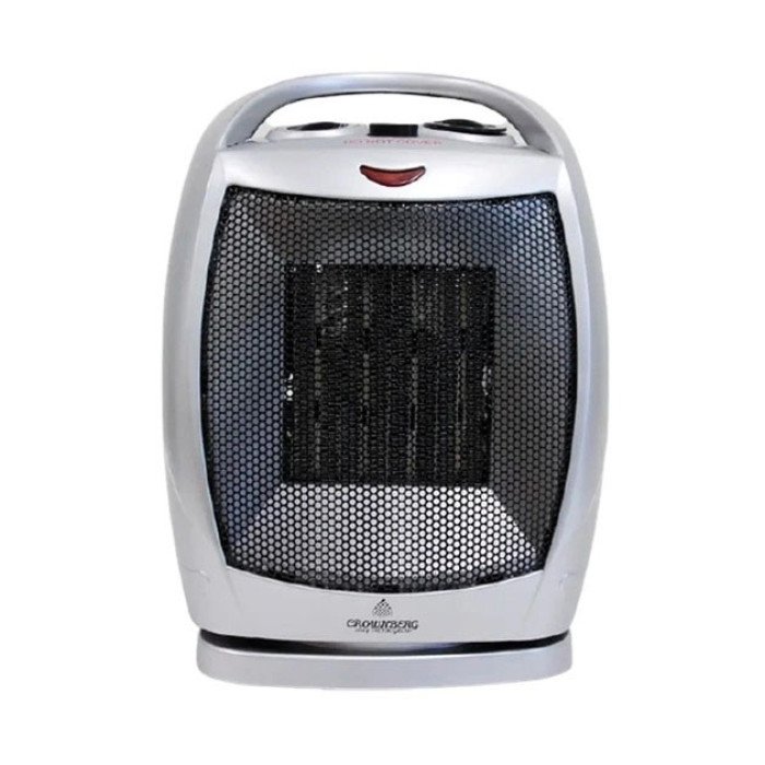 Обігрівач керамічний тепловентилятор Crownberg CB-7749 з таймером, вітродуйка електрична