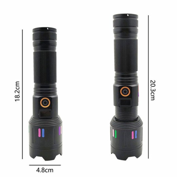 Ліхтар NIGHT VISION FLUORESCENCE X83 WHITE LASER PM30-TG, світлодіодний ручний акумуляторний портативний