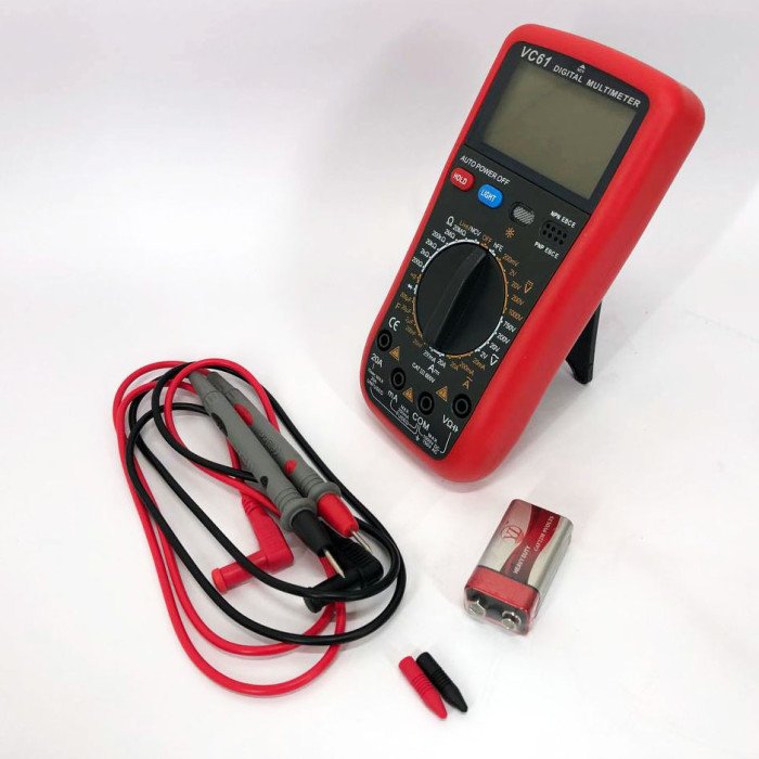 Цифровий Професійний мультиметр Digital VC61 вольтметр тестер. Зі звуком видає сигнал під час дзвінка