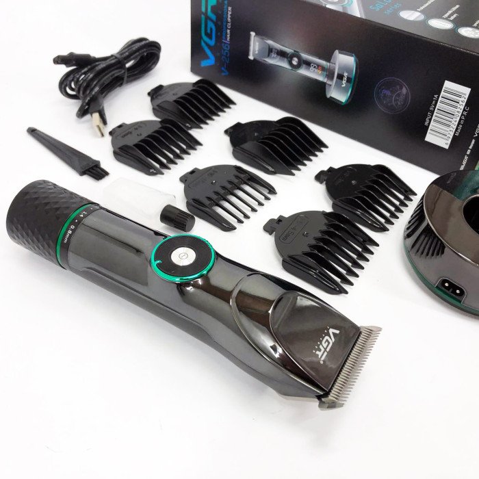 Професійна бездротова машинка для стрижки волосся та бороди VGR V-256, бездротова електробритва