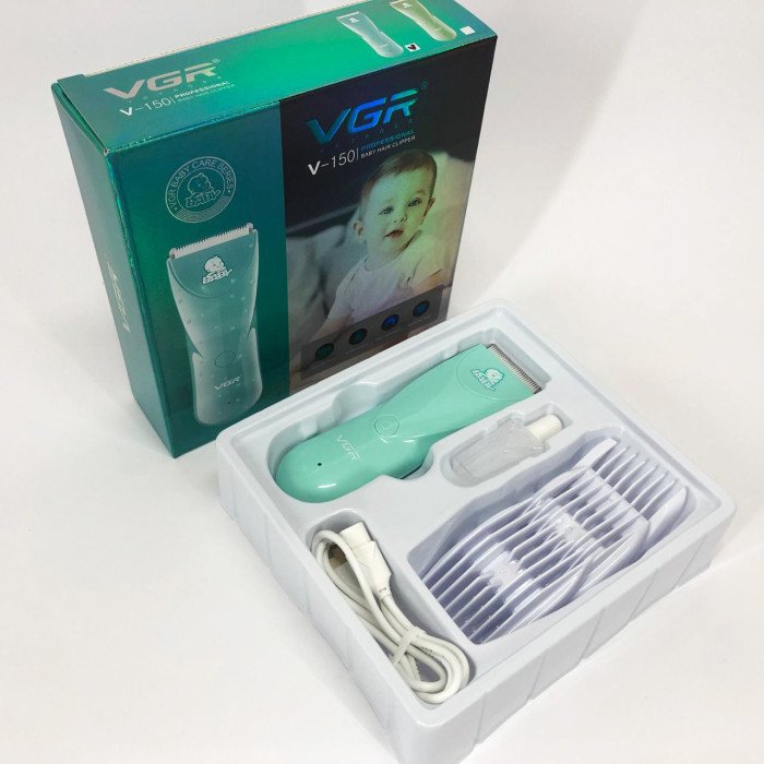 Дуже тиха бездротова машинка для стрижки волосся дітей VGR V-150 з двосторонніми насадками