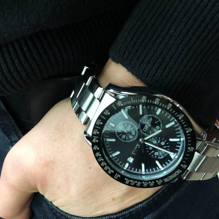 Годинник наручний чоловічий SKMEI 9253SIBK, годинник чоловічий класика, годинник підлітковий, крутий чоловічий годинник