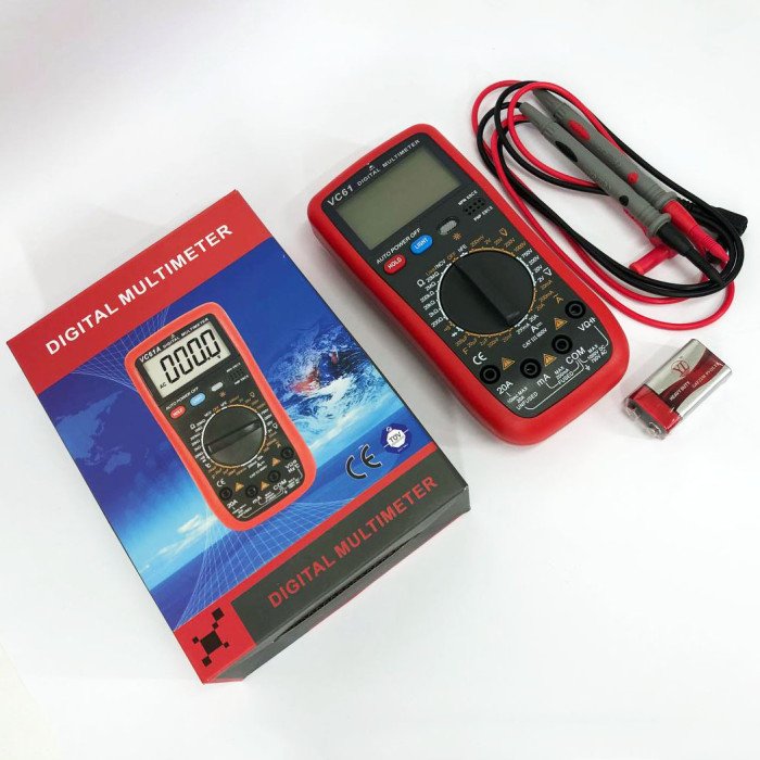 Цифровий Професійний мультиметр Digital VC61 вольтметр тестер. Зі звуком видає сигнал під час дзвінка