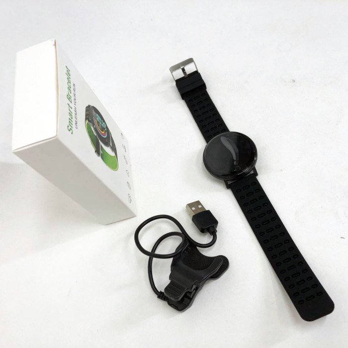 Фітнес трекер розумний смарт годинник UWatch 119 Plus з крокоміром. Колір: чорний