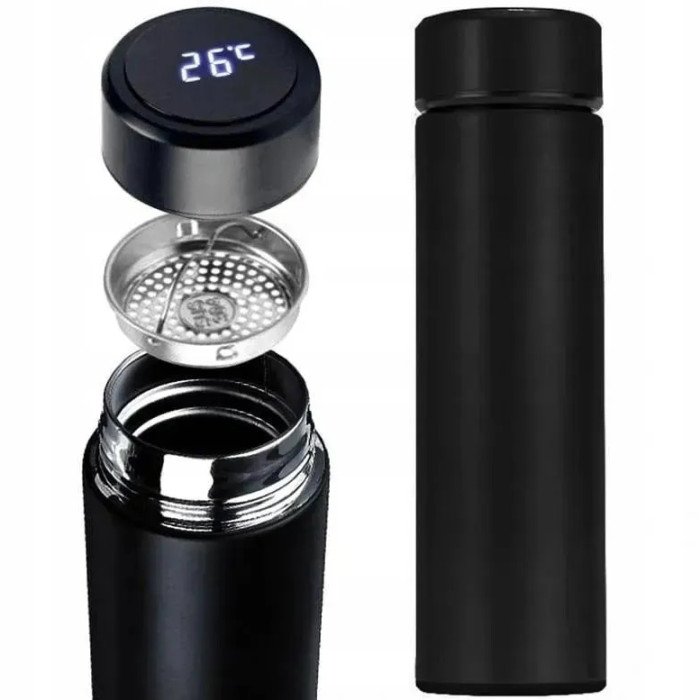 Розумний термос з датчиком температури, Термос для школи, Розумний термос з екраном, Розумний термос