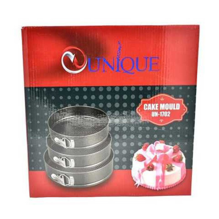 Набір форм для випікання роз'ємні 3 шт Unique UN-1702, металева форма для випікання набір