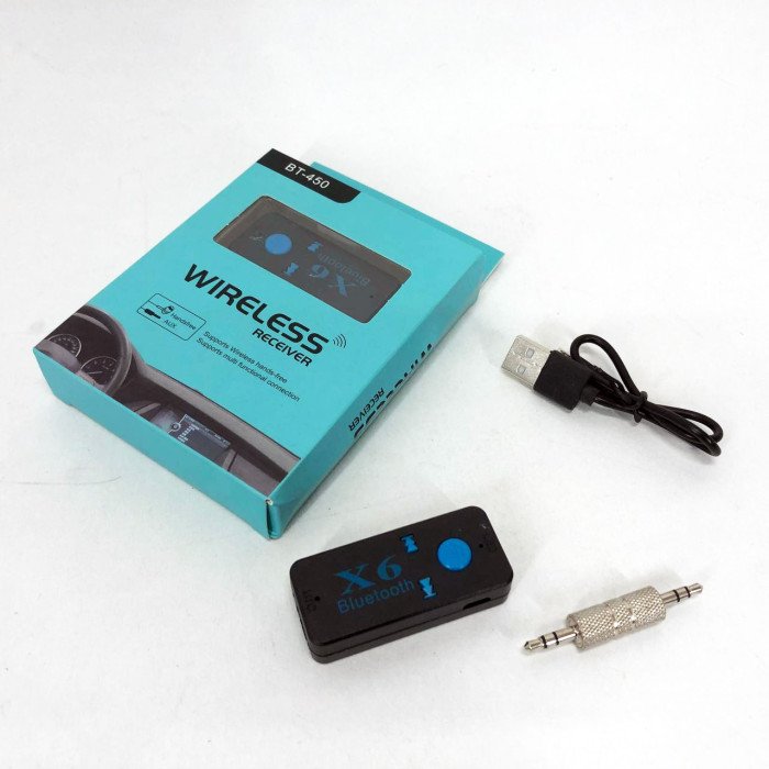 Бездротовий адаптер Bluetooth приймач аудіо ресівер BT-X6, модулятор блютуз в машину