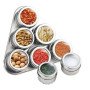 Набір ємностей для спецій MAG-745 з підставкою на магнітах, баночки для спецій 6 шт.