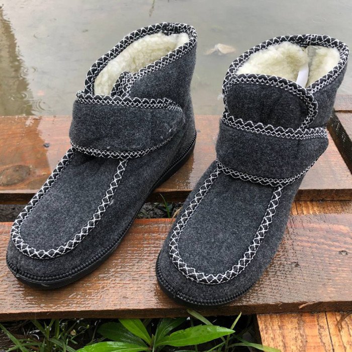 Черевики жіночі хутряні утеплені з застібкою 40 розмір, Жіночі зимові черевики з повсті