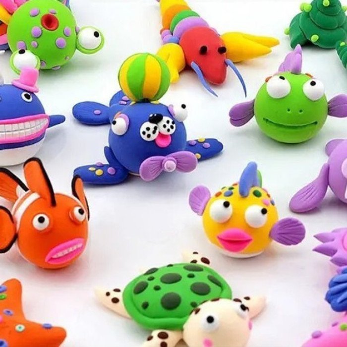 Легкий повітряний пластилін 24 кольори для ліплення з інструментами набір для творчості художній