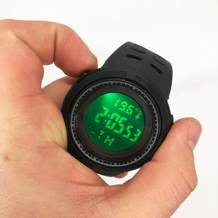 Годинник наручний чоловічий SKMEI 1681BKBK ALL BLACK, армійський годинник протиударний. Колір: чорний