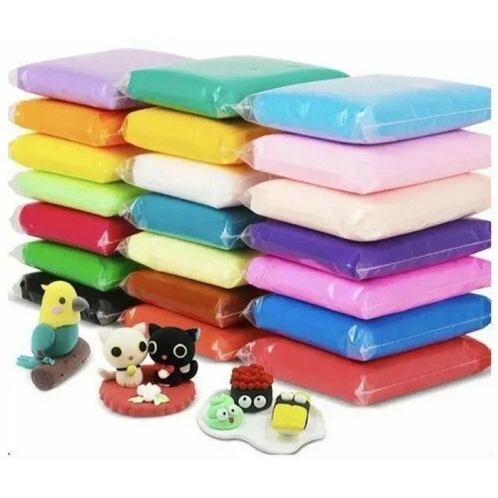 Легкий повітряний пластилін 24 кольори для ліплення з інструментами набір для творчості художній