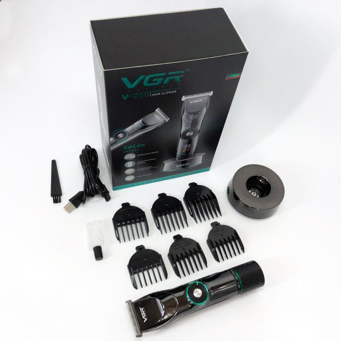 Професійна бездротова машинка для стрижки волосся та бороди VGR V-256, бездротова електробритва