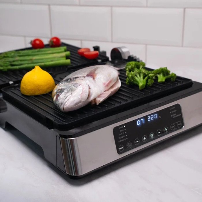 Гриль-барбекю електричний Magio MG-356, Настільний гриль для гамбургерів Притискна електробутербродниця