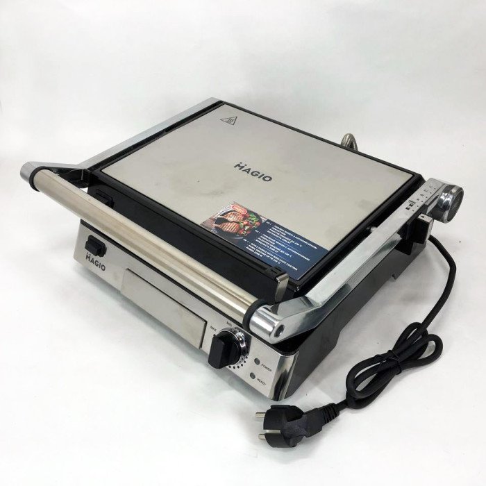 Електрогриль-барбекю електричний Magio МG-372 Антипригарне покриття 2200W, домашній гриль для шаурми