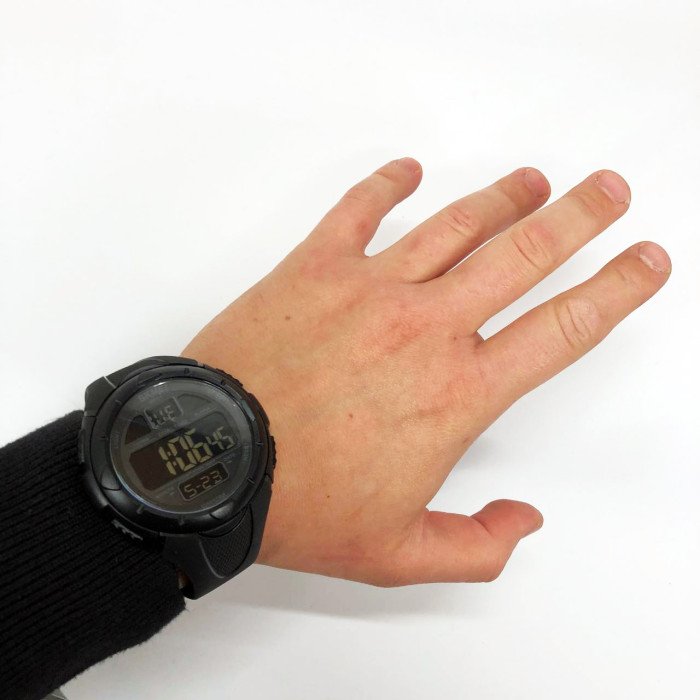 Годинник наручний чоловічий SKMEI 1656BK BLACK, водостійкий тактичний годинник. Колір: чорний