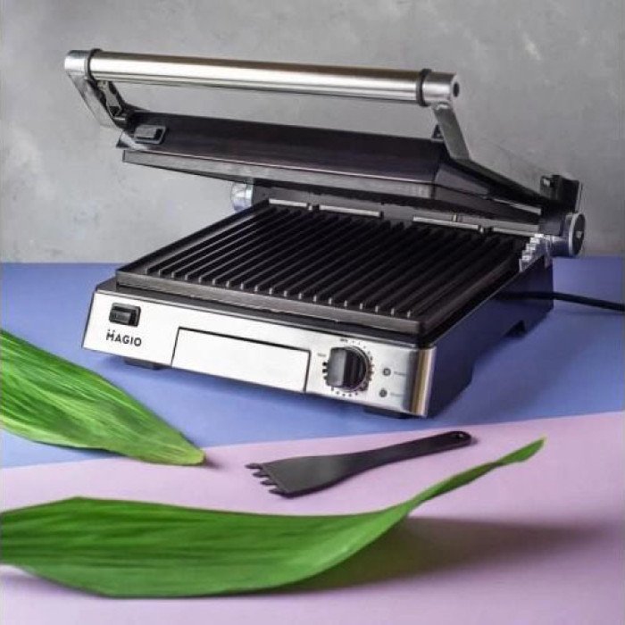 Електрогриль-барбекю електричний Magio МG-372 Антипригарне покриття 2200W, домашній гриль для шаурми