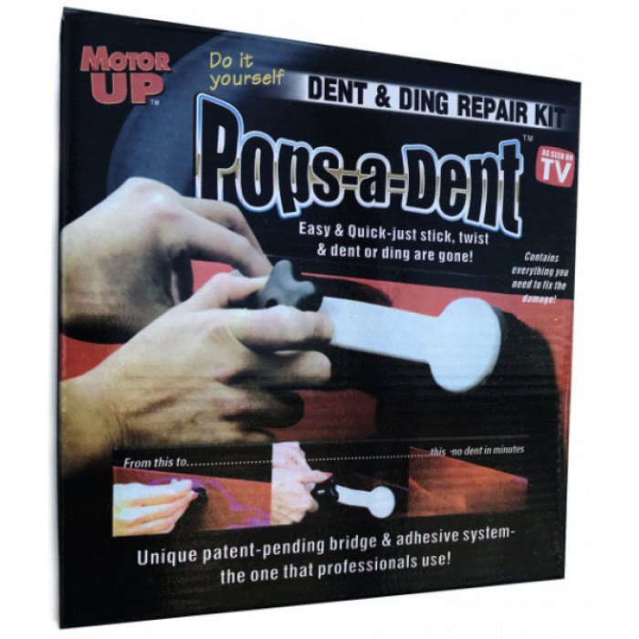 Інструмент для видалення вм'ятин на авто Clefers Pops-a-Den- Рихтування своїми руками - Клей, Пістолет, Присоска в комплекті