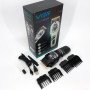 Машинка для стрижки волосся та бороди професійна VGR V-699 B з насадками та LED дисплеєм. Колір: чорний
