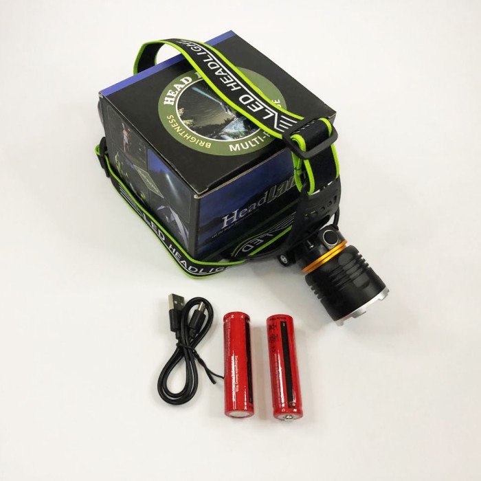 Ліхтар налобний з датчиком руху Police BL-8003-P50, ліхтарик bailong, ліхтарик налобний з usb зарядкою