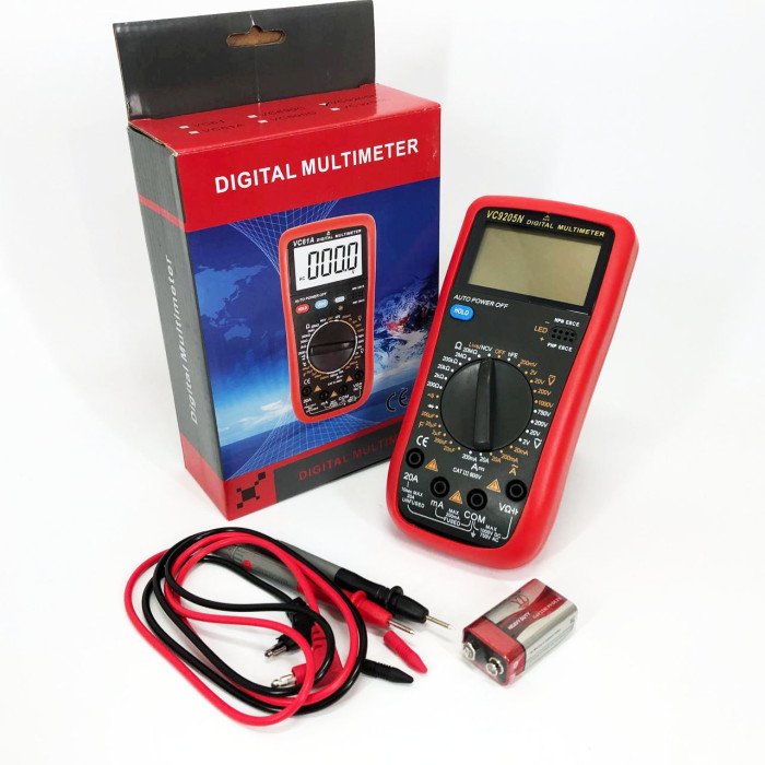 Цифровий Професійний мультиметр VC9205N тестер вольтметр, електровимірювальні тестери