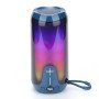 Bluetooth-колонка TG651 з RGB ПІДСВІТКОМ, акумуляторна колонка для музики, для вечірки. Колір: синій